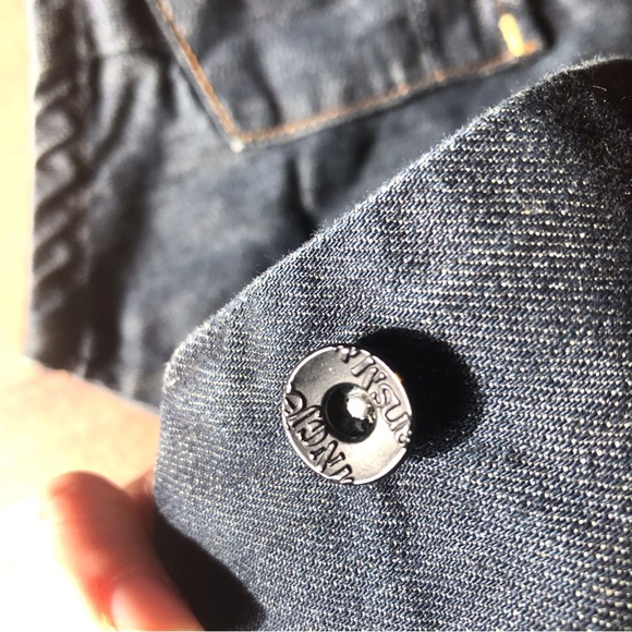 MNG jeans no sleeves vest adjustable blue size M medium - Picture 12 of 12